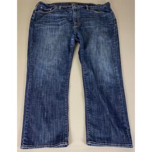 Lucky Brand 181 Relaxed Straight Jeans Men's Size 50x32 (Fits 48x30) Blue
